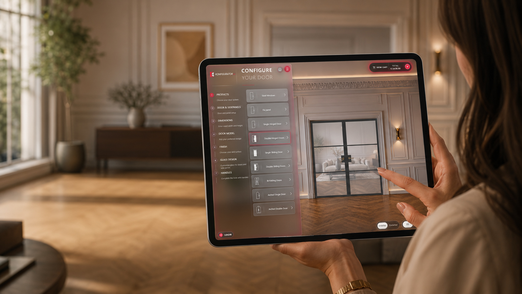 Steel doors online configurator